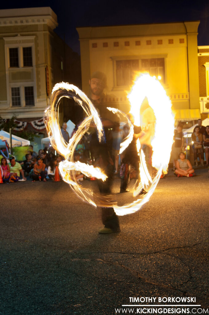 Fire Spinning Performer